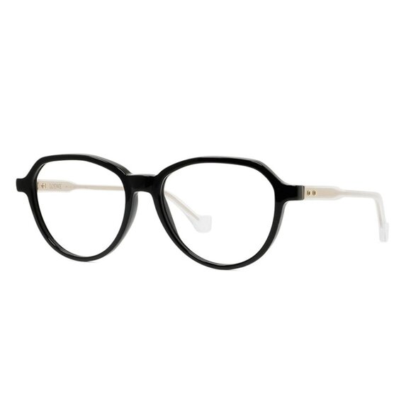 NEW LOEWE EYEGLASSES, WOMEN BLACK CLEAR EYEWEAR LOEWE